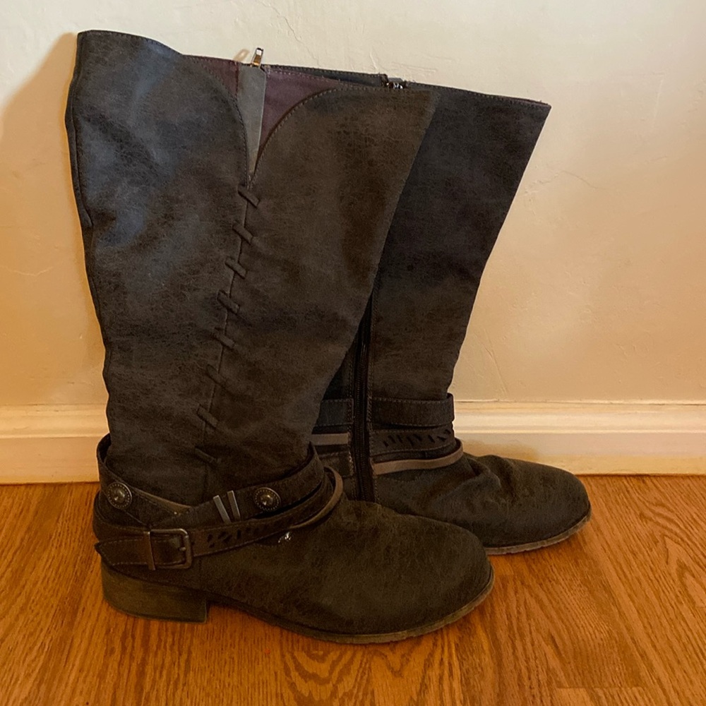 Wide calf black boots from Maurice’s